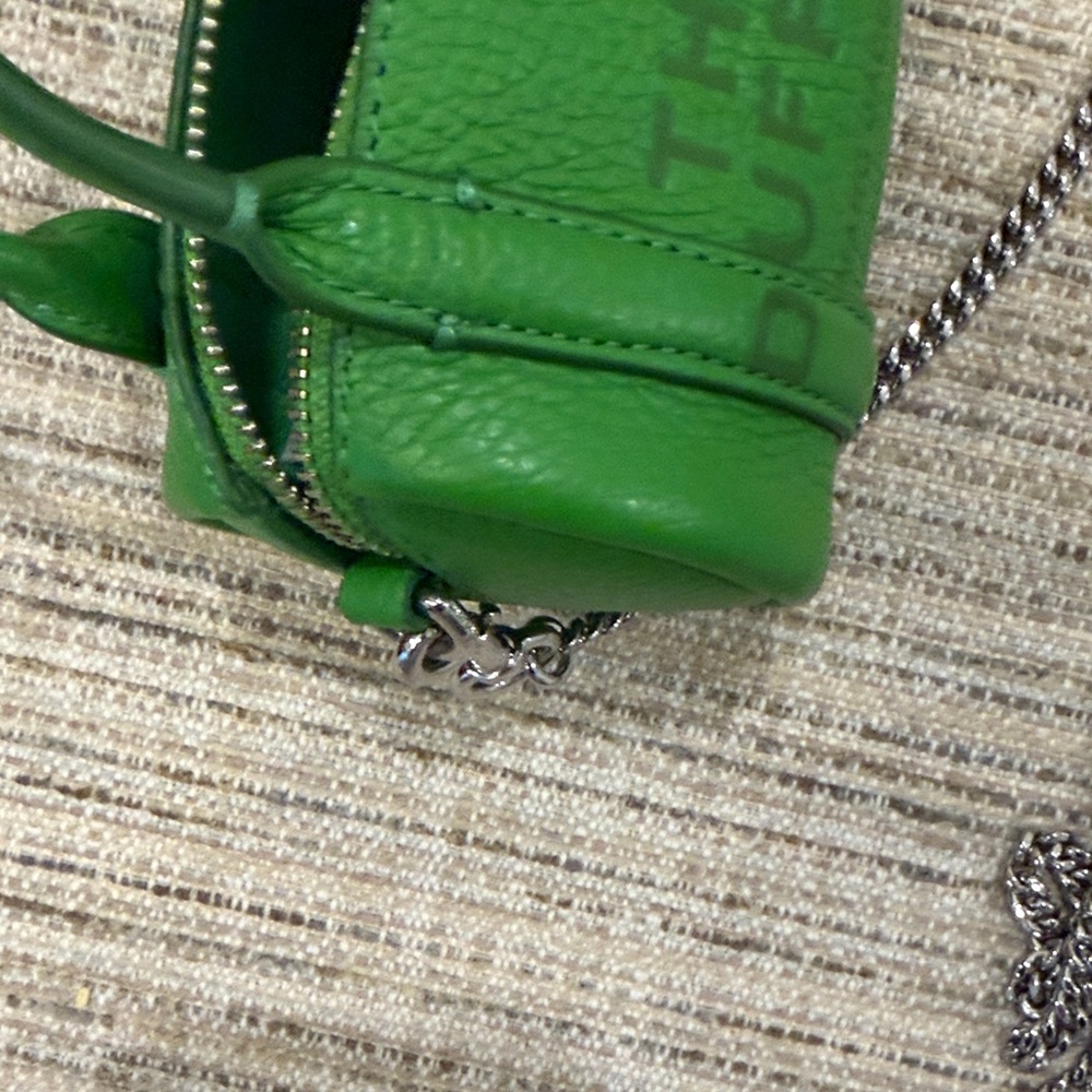 Marc Jacobs Green Leather Women's Mini The Duffle Bag - Picture 10 of 11